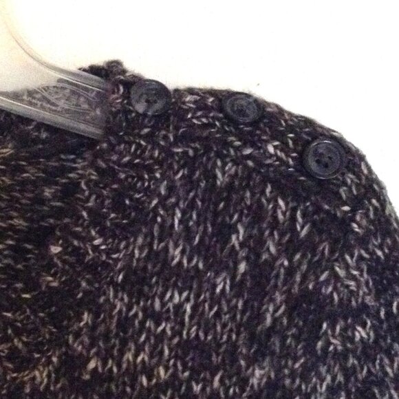 Denver Hayes Women's Black White Color Block Sweater Size S/P Cotton Blend Comfy - Picture 3 of 7